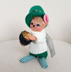 Annalee 6" St. Patrick's Boy Mouse w/ Pot of Gold Coins - New - 160519